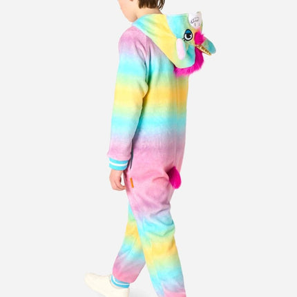 Unicorn Onesie Gekleurd Kind - Partywinkel - 8720629387741