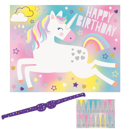 Unicorn Spel 18 delig van Unique koop je bij Partywinkel