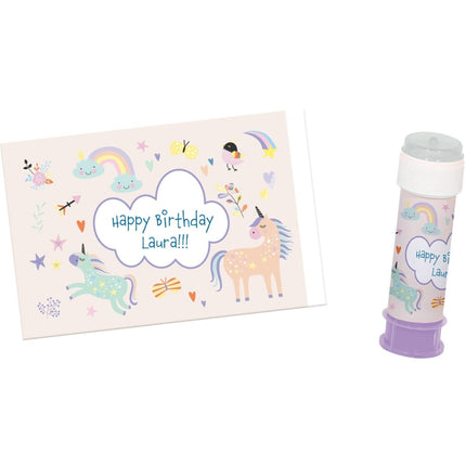 Unicorn Stickers Rainbows Voor Bellenblaas 6st van Folat koop je bij Partywinkel