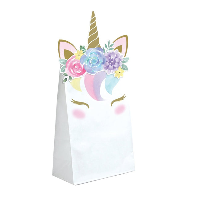Unicorn Uitdeelzakjes 20cm 8st van Creative Converting koop je bij Partywinkel