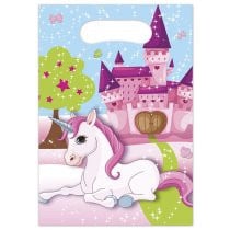 Unicorn Uitdeelzakjes Versiering 23cm 6st van Procos koop je bij Partywinkel