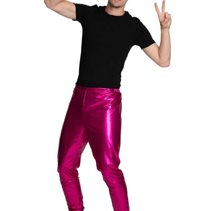 Pantaloni Disco anni '70 rosa