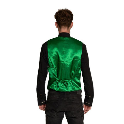 Cardigan + fiocco verde