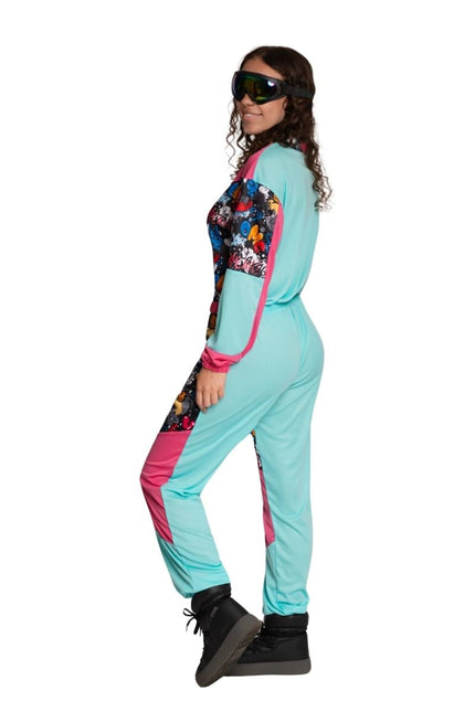 Tuta da sci anni '80 con occhiali Funky - Unisex