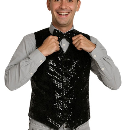 Gilet + papillon nero