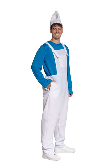 Costume da Puffo Bianco Blu Uomo