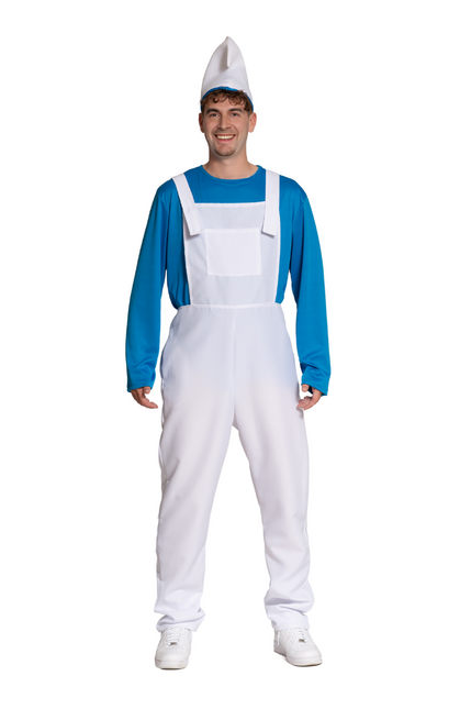 Costume da Puffo Bianco Blu Uomo