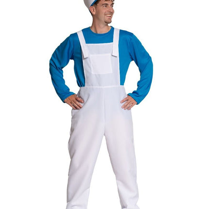 Costume da Puffo Bianco Blu Uomo