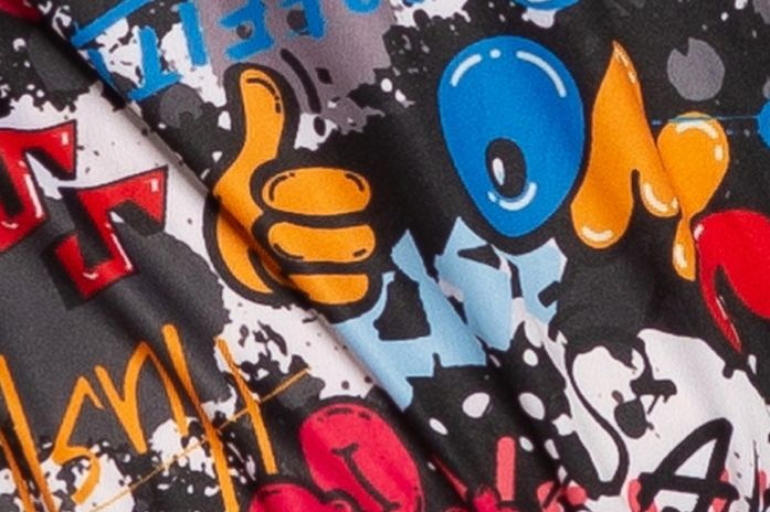 Tuta da sci anni '80 con occhiali Funky - Unisex