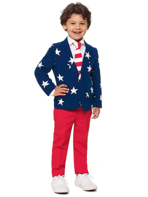 USA Stars Stripes Pak Jongen OppoSuits van OppoSuits koop je bij Partywinkel