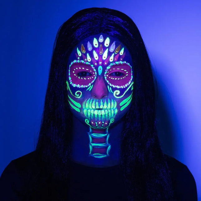 Uv Schminkset Geel Blauw Roze van Boland koop je bij Partywinkel