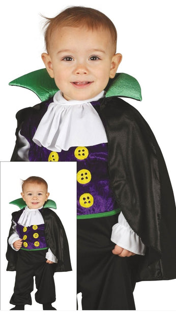 Vampier Halloween Kostuum Baby Zwart van Fiestas Guirca koop je bij Partywinkel