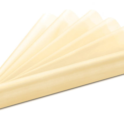 Vanille Creme Organza Stof 36cm 9m van Partydeco koop je bij Partywinkel