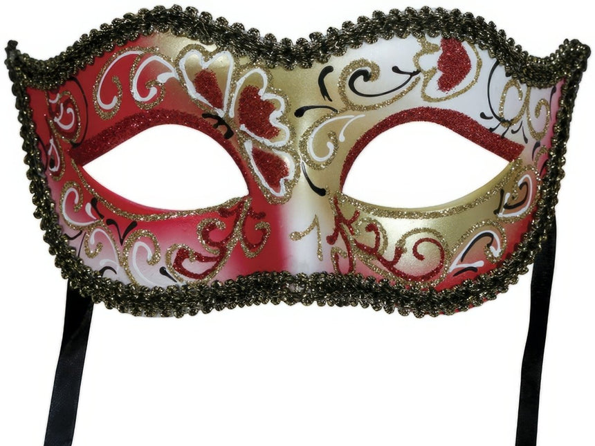 Venetiaans Oogmasker Goud Roze van Fiestas Guirca koop je bij Partywinkel