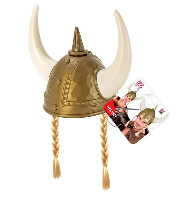 Viking Helm Gehamerd Met Vlechten van Widmann koop je bij Partywinkel
