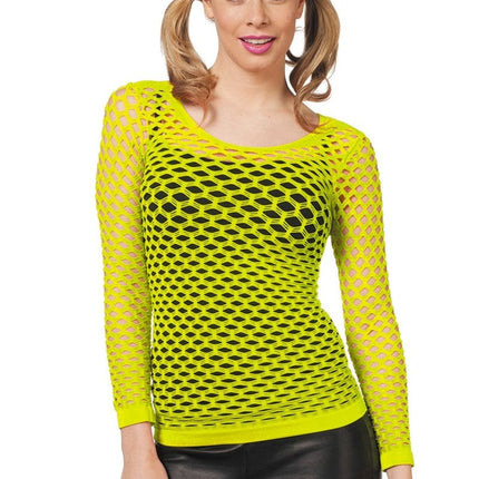 Visnet Shirt Lange Mouwen Geel 38 van Wilbers & Wilbers koop je bij Partywinkel