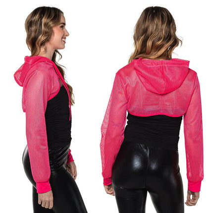 Visnet Vest Roze Neon van Partywinkel koop je bij Partywinkel