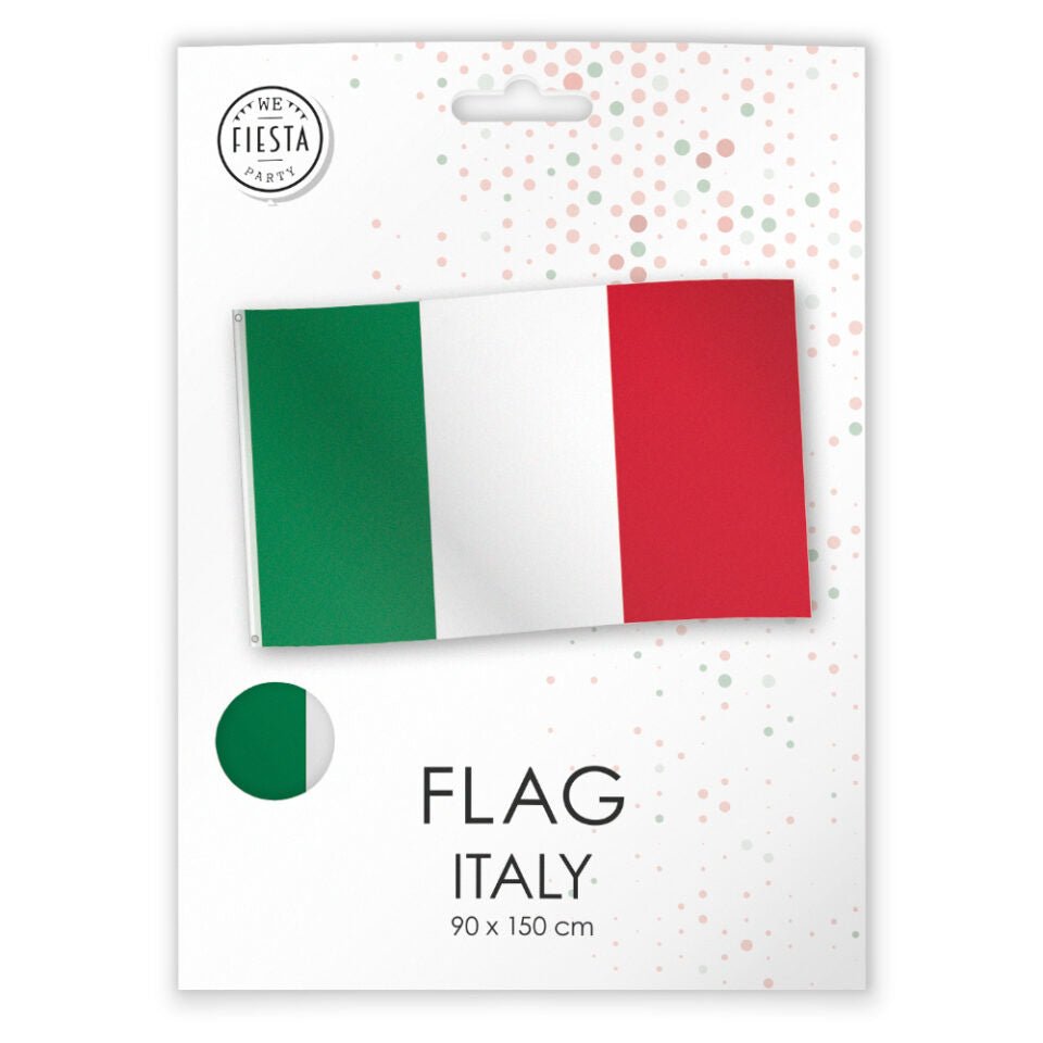 Bandiera nazionale dell'Italia 150 x 90 cm in nylon antistrappo - Metal Badge Bandiera nazionale dell'Italia 150 x 90 cm in nylon antistrappo - Metal Badge