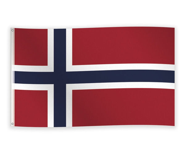 Bandiera Norvegia 150x90 Cm, Poliestere Di Alta Qualità Con Occhielli In Ottone