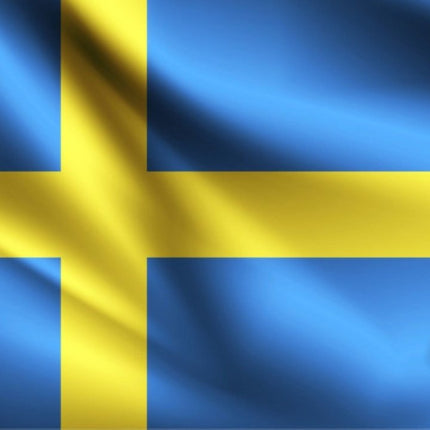 Vlag Zweden 150cm van Partychimp koop je bij Partywinkel