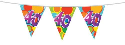 Vlaggenlijn 40 Jaar 10m - Partywinkel - 8711319055163