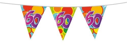 Vlaggenlijn 60 Jaar 10m - Partywinkel - 8711319055187