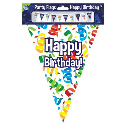 Vlaggenlijn Happy Birthday 10m van Paper Dreams koop je bij Partywinkel