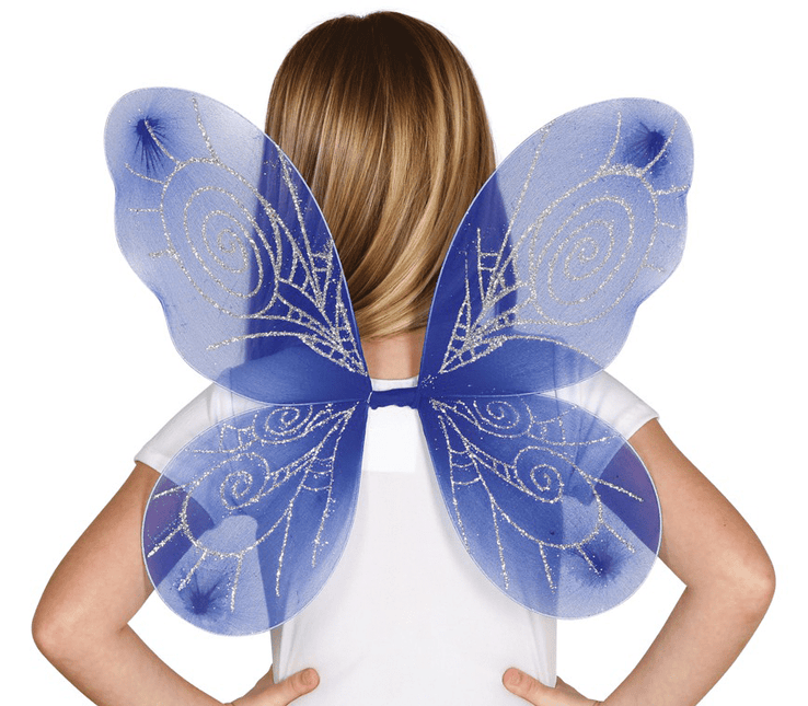 Vleugels Blauw 46cm van Fiestas Guirca koop je bij Partywinkel