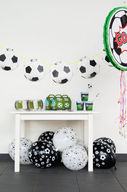 Voetbal Bekers 3D Plastic 250ml 4st - Partywinkel - 8714572262019