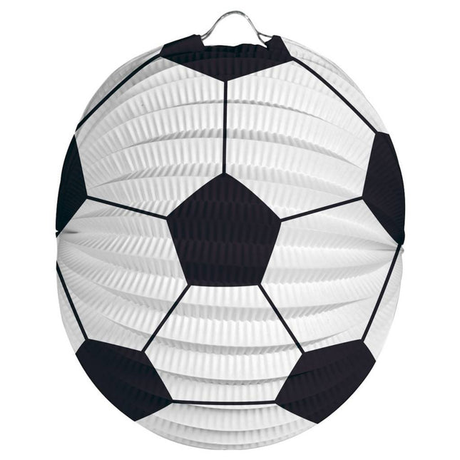 Voetbal Lampion 22cm - Partywinkel - 8714572048323