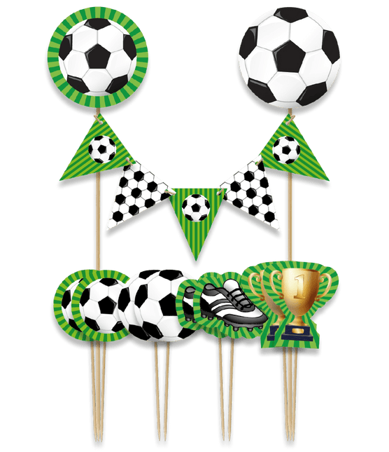 Voetbal Taarttopper 30cm - Partywinkel - 8716764241260