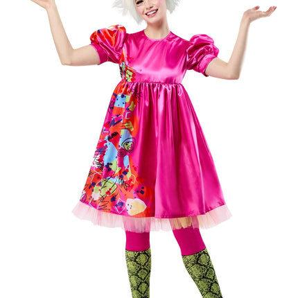 Strano costume da Barbie rosa