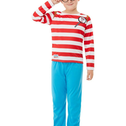 Where's Wally? Deluxe Kinderkostuum van Smiffys koop je bij Partywinkel