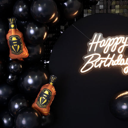 Whiskey Fles Helium Ballon Leeg 12cm van Partydeco koop je bij Partywinkel