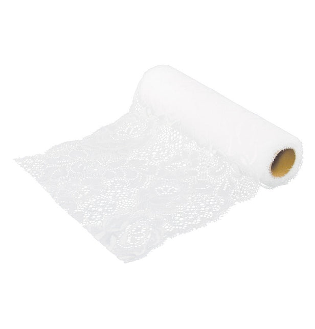 Nastro di pizzo bianco 18Cm 3m