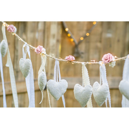 NASTRO IN PIZZO DI COTONE BIANCO 2 CM X 2 M