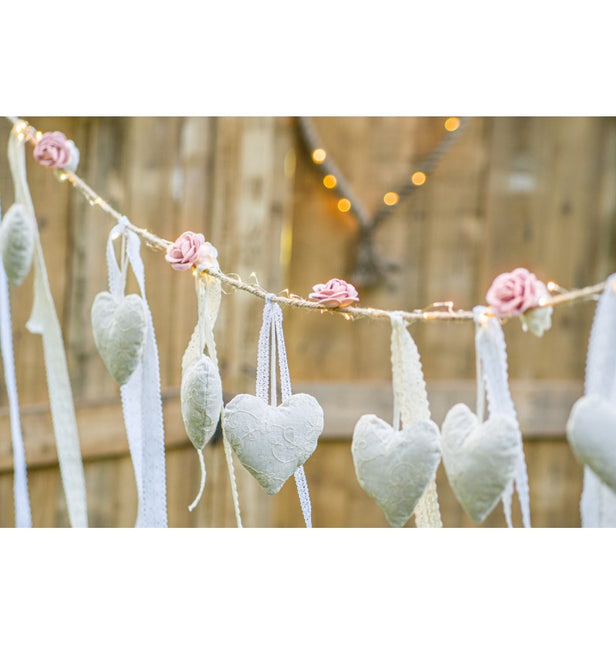 NASTRO IN PIZZO DI COTONE BIANCO 2 CM X 2 M