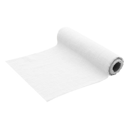 Runner da tavola bianco in cotone 5m