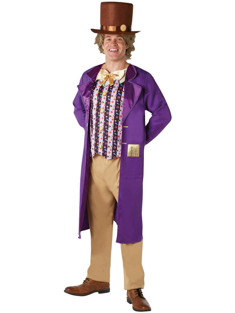 Willy Wonka Costume Uomo Viola