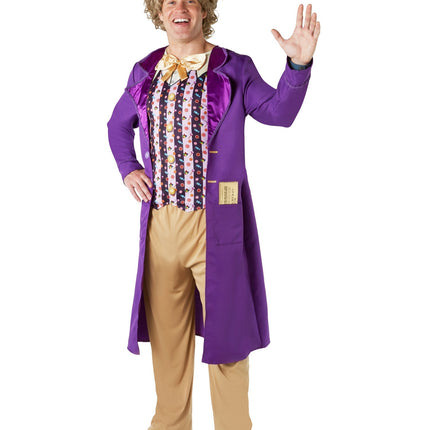 Willy Wonka Costume Uomo Viola