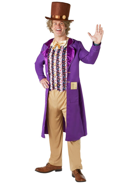 Willy Wonka Costume Uomo Viola