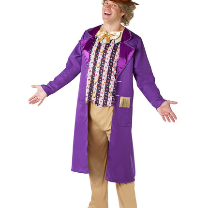 Willy Wonka Costume Uomo Viola