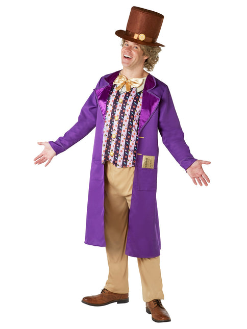 Willy Wonka Costume Uomo Viola