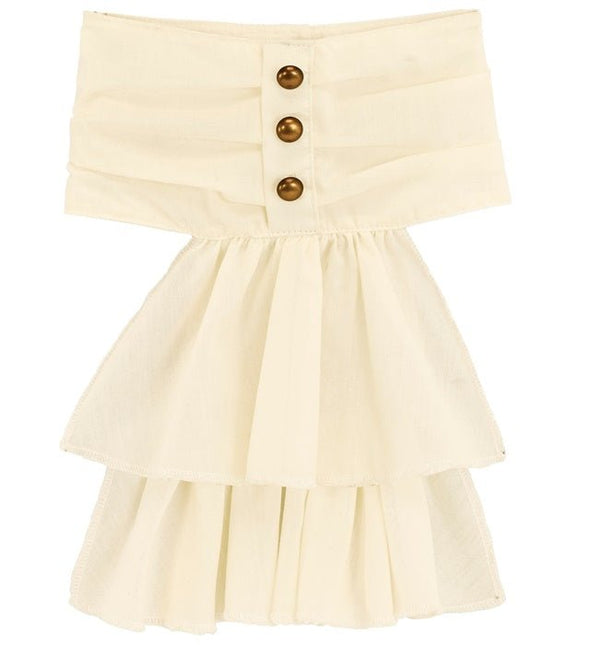 Wit Beige Jabot van Widmann koop je bij Partywinkel