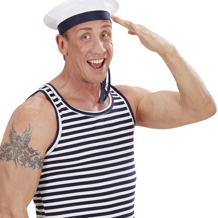 Wit Blauwe Pet Kapitein van Widmann koop je bij Partywinkel