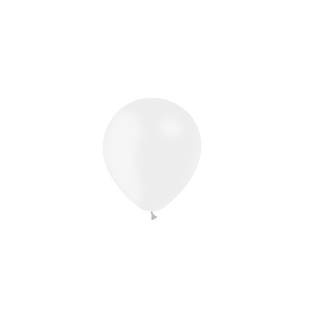 Witte Ballonnen Metallic 13cm 100st van Balloonia koop je bij Partywinkel