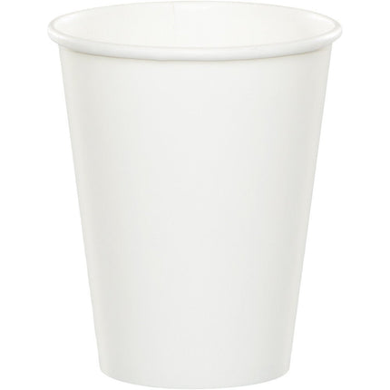 Witte Bekers 256ml 24st van Creative Converting koop je bij Partywinkel