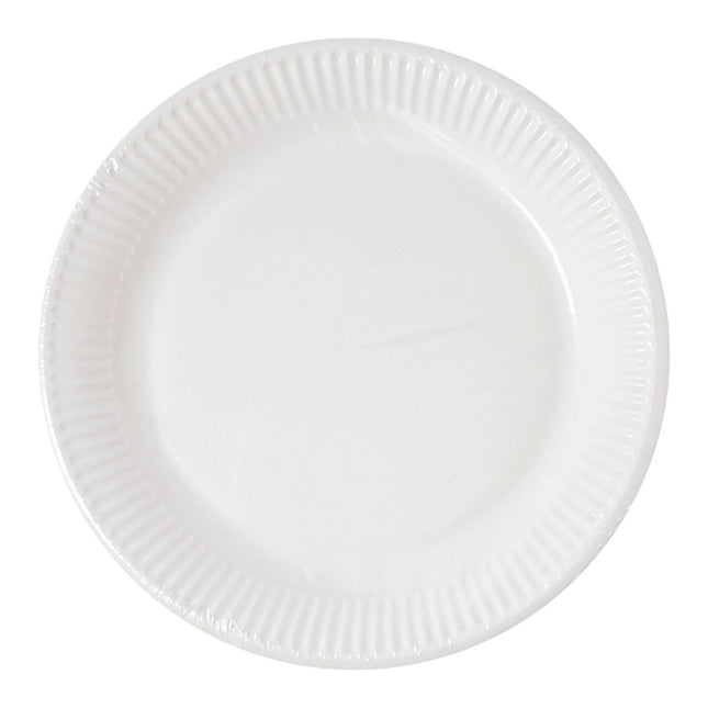 Witte Borden Rond 23cm 10st van Procos koop je bij Partywinkel