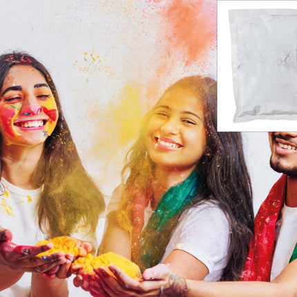 Witte Holi Poeder 200gr - Partywinkel - 8434077140352