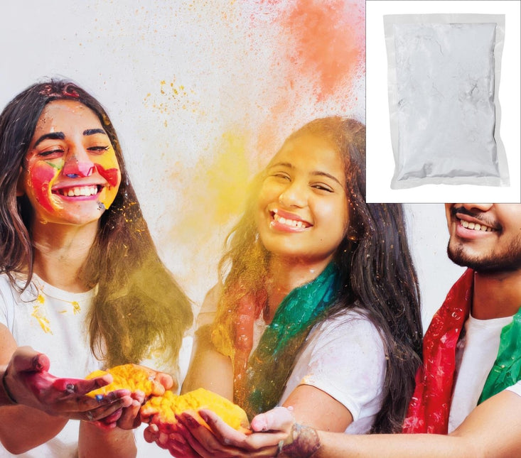 Witte Holi Poeder 200gr - Partywinkel - 8434077140352